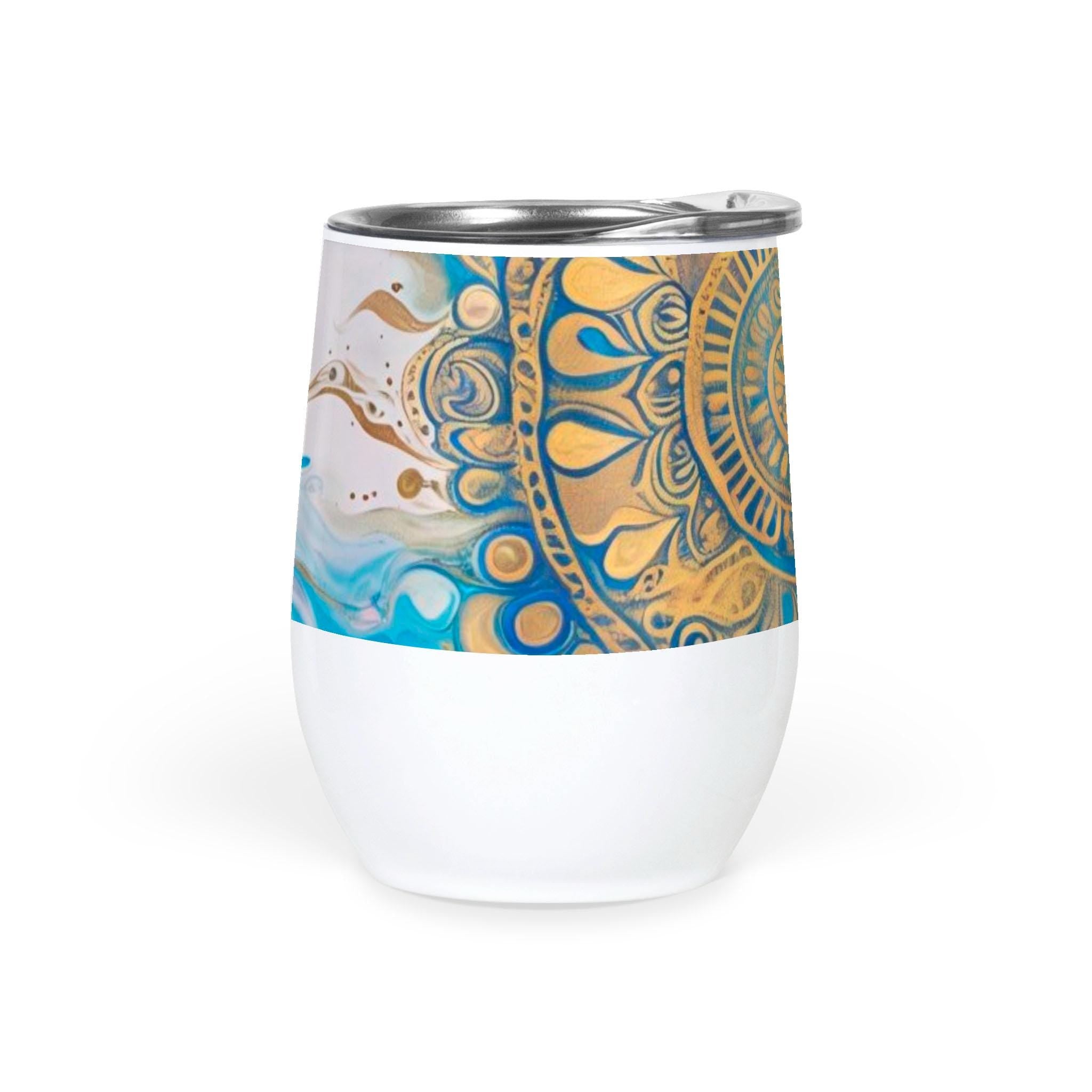 Mandala Sun - Wine Tumbler