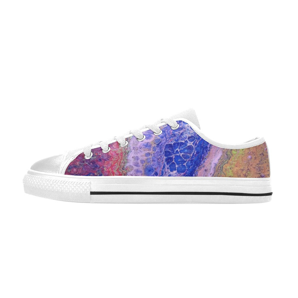 Tie-Dye Delight - Men's Classic Canvas Shoes