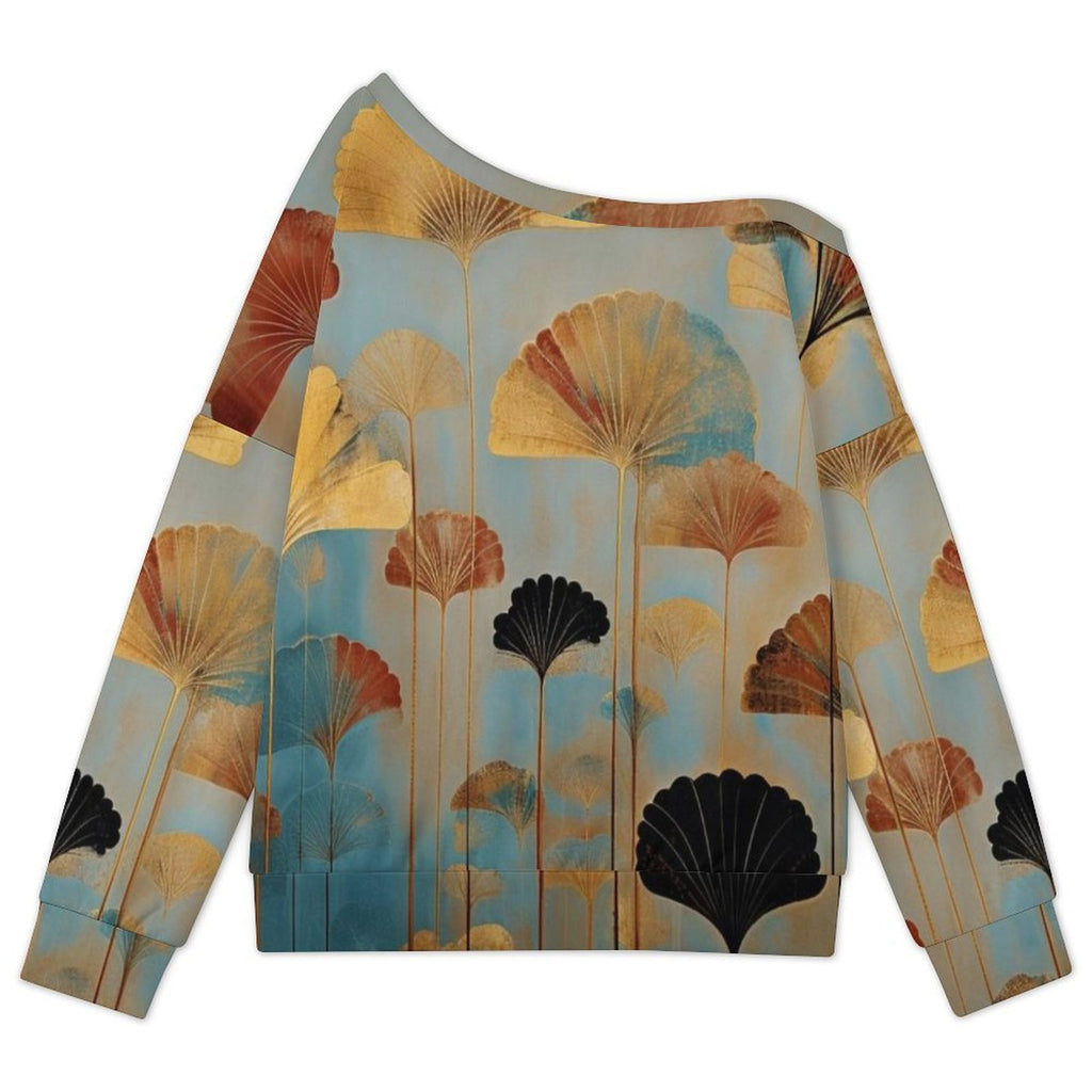 Fan-Tasy Women's Off-shoulder Long Sleeve Sweatshirt