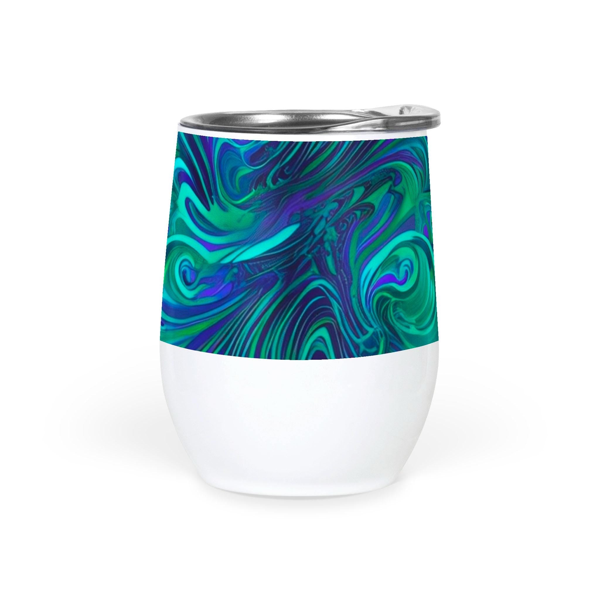 Dreamy Spirals - Wine Tumbler