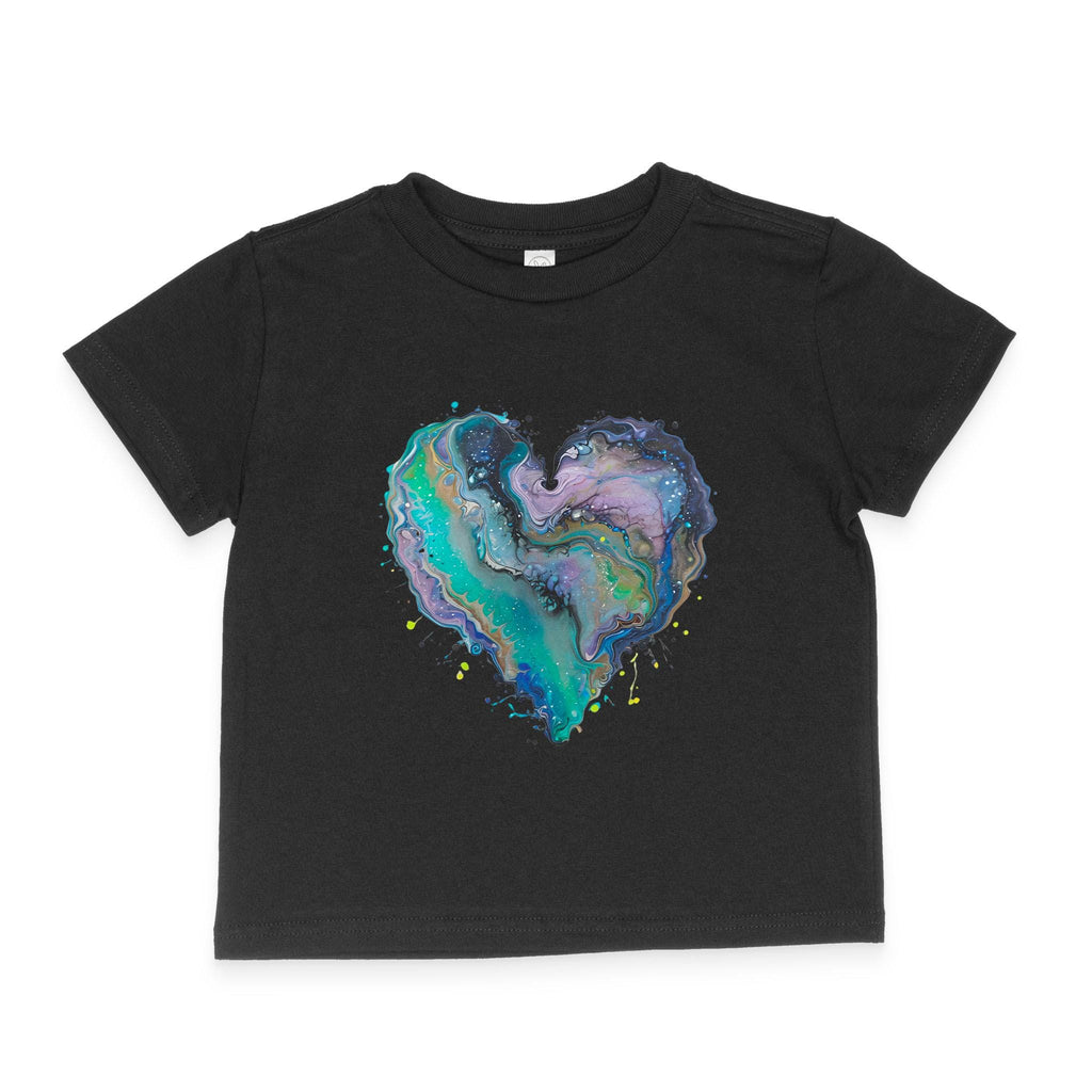 Fluid Art Heart (1) - Toddler T-Shirt