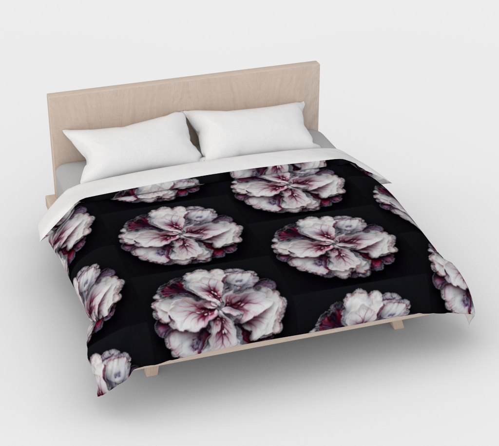 Black Floral - Duvet Cover