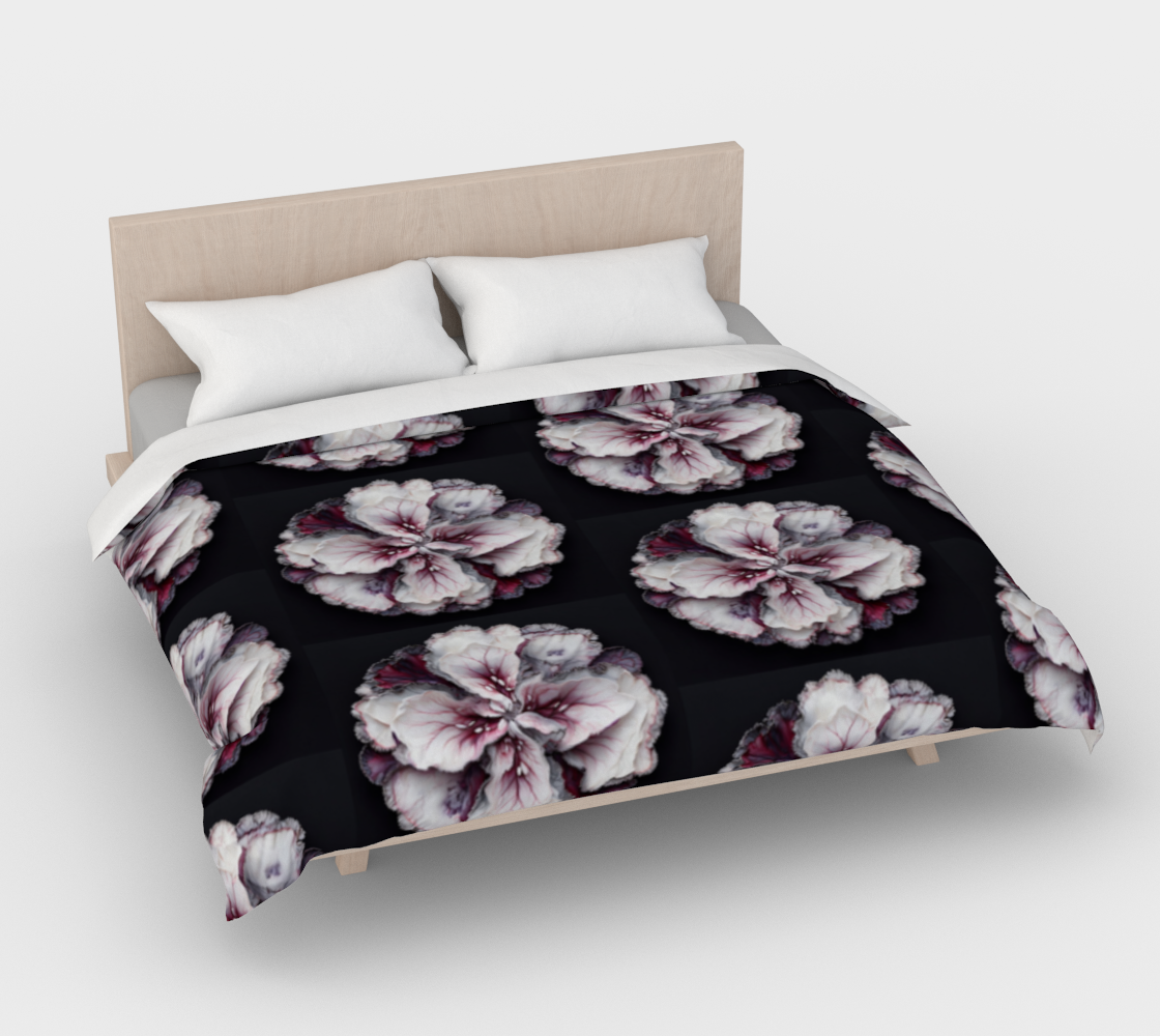 Black Floral - Duvet Cover