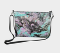 Turquoise Splash - Vegan Leather Crossbody Purse