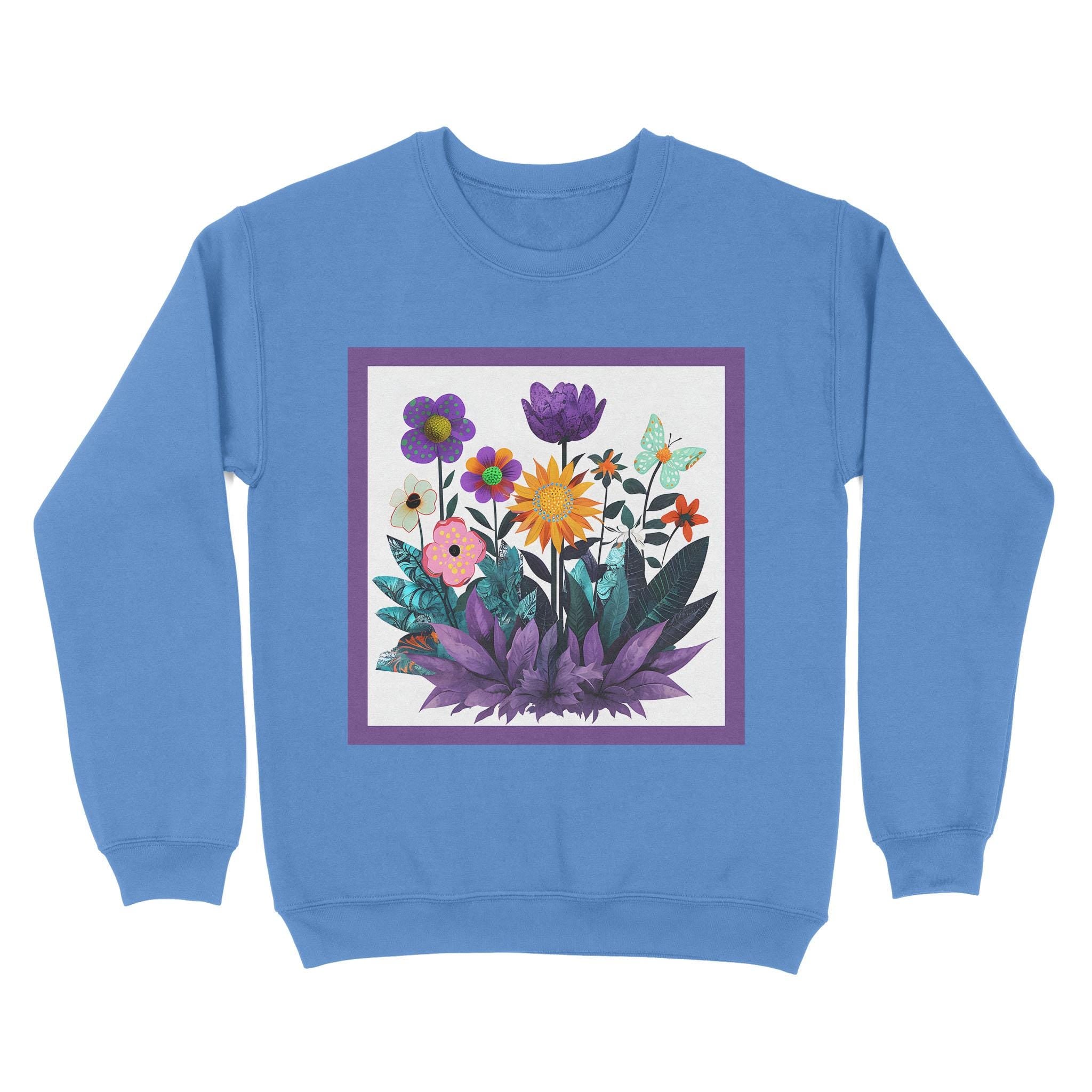 Abstract Purple Garden - Unisex Standard Crew Neck Sweatshirt