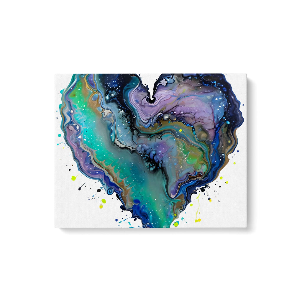Fluid Art Heart (1) - Premium Matte Canvas - Ca (1.25")