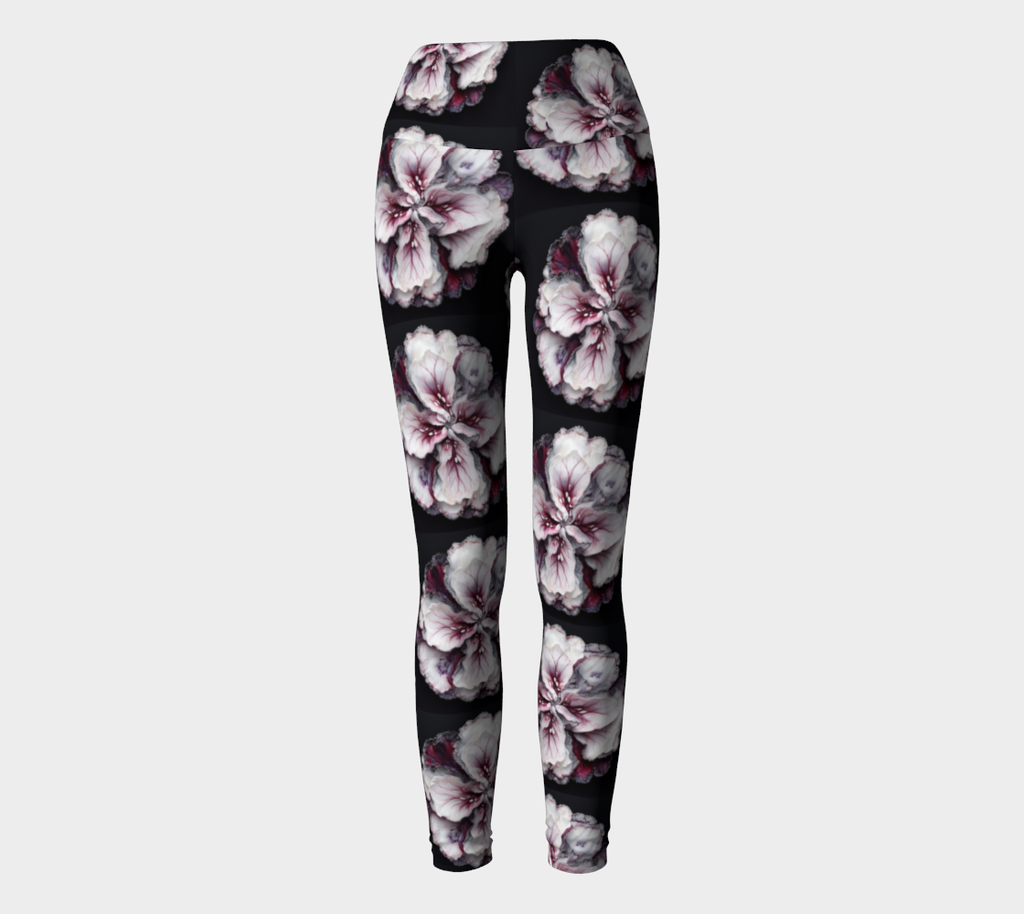 Floral Black - Yoga Leggings