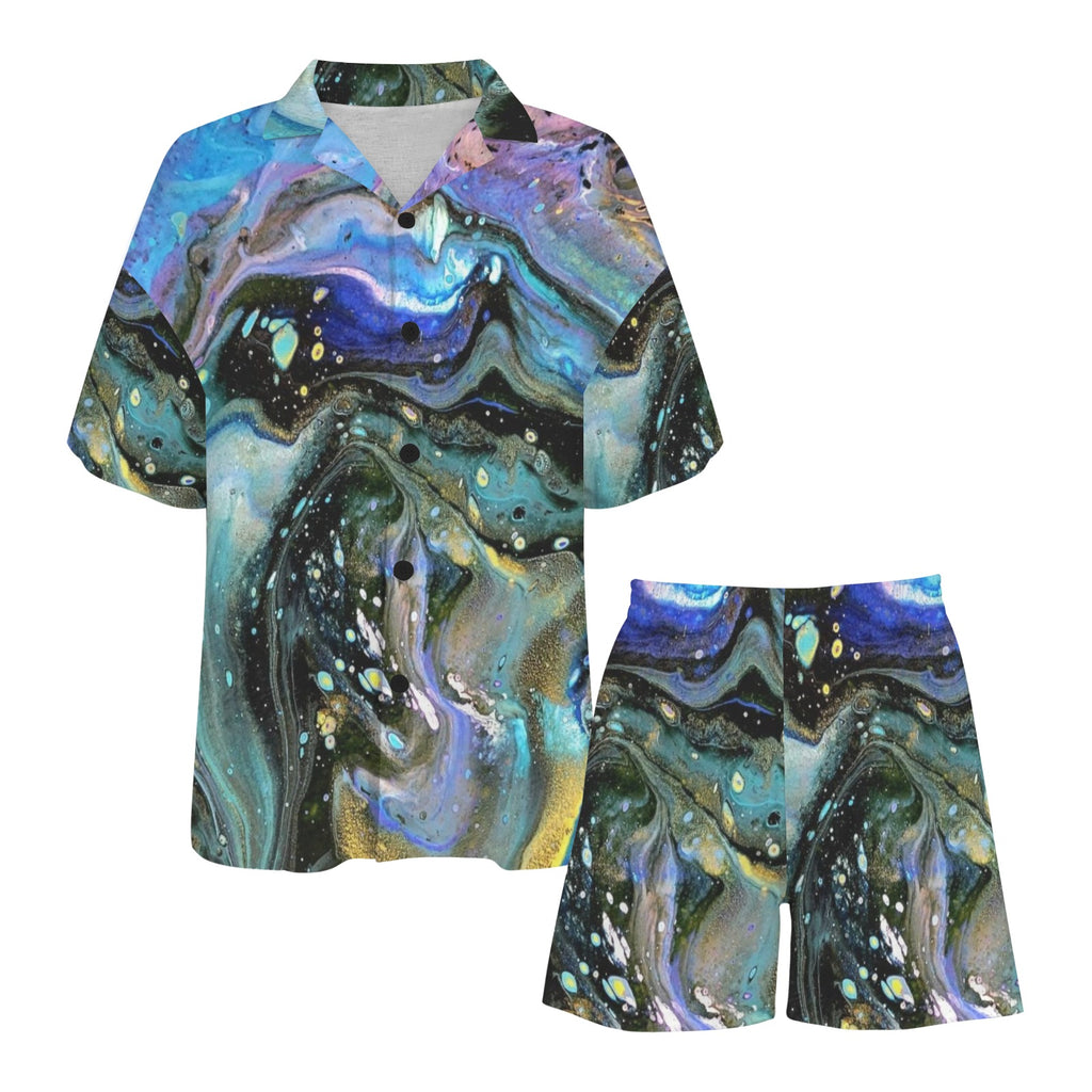 The Face Women's V-Neck Short Pajama Set