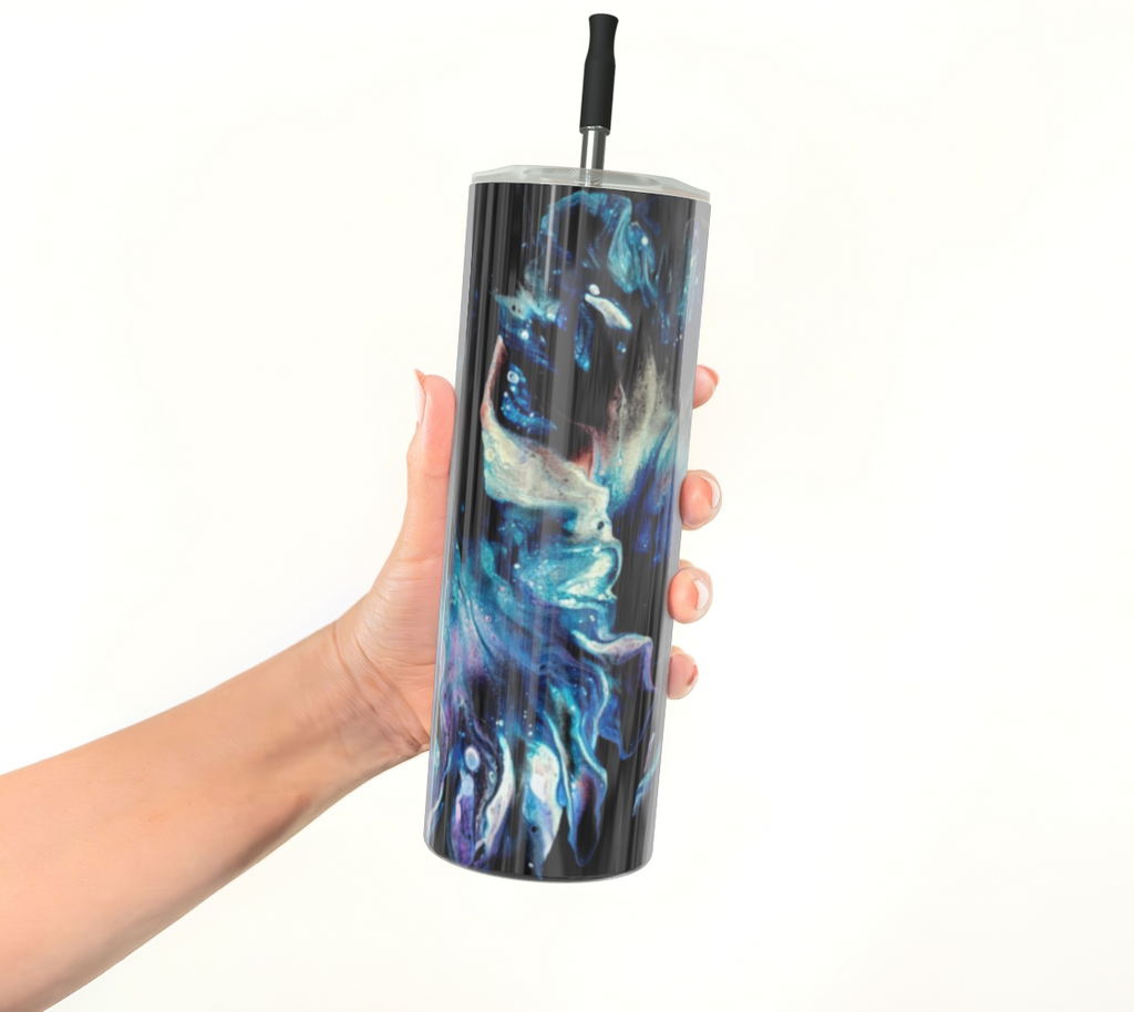 Teal Delight - Stainless Steel Tumbler