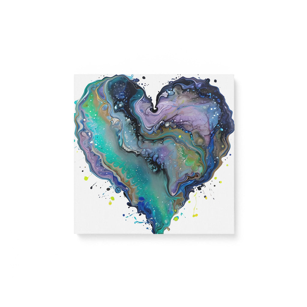Fluid Art Heart (1) - Matte Canvas (0.75")