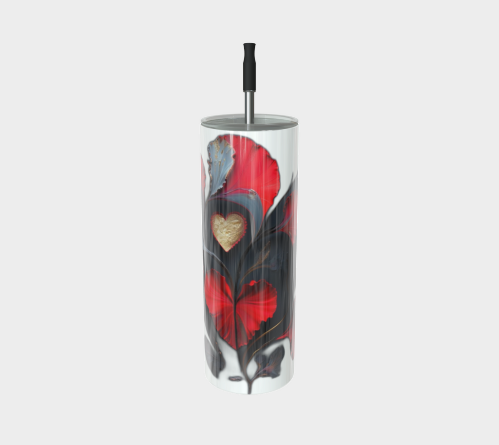 Vibrant Abstract Heart - Stainless Steel Tumbler