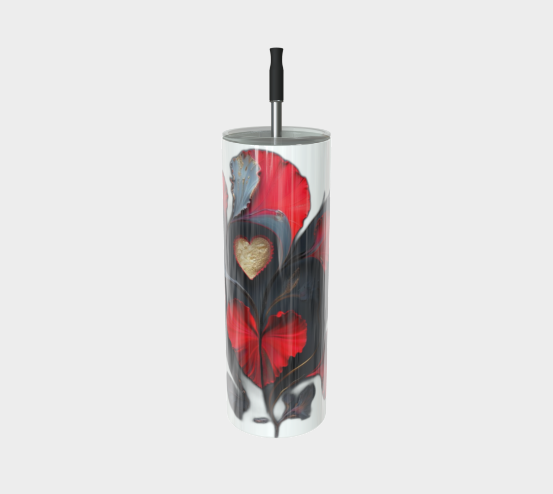 Vibrant Abstract Heart - Stainless Steel Tumbler