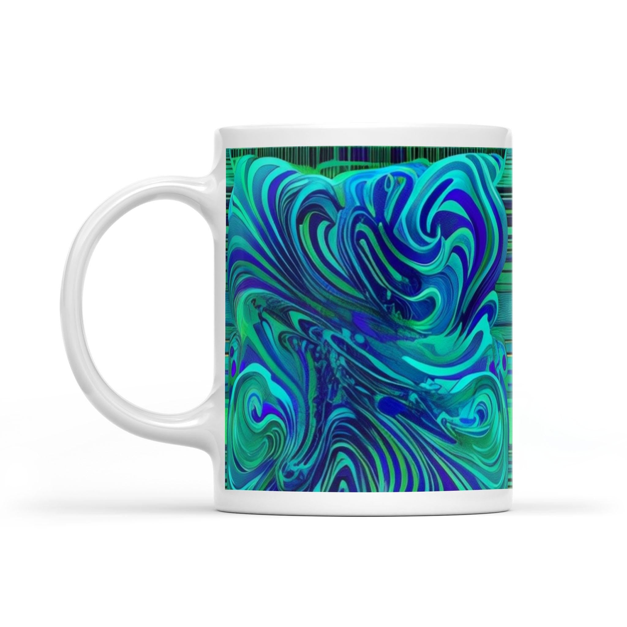 Dreamy Spirals - White Mug