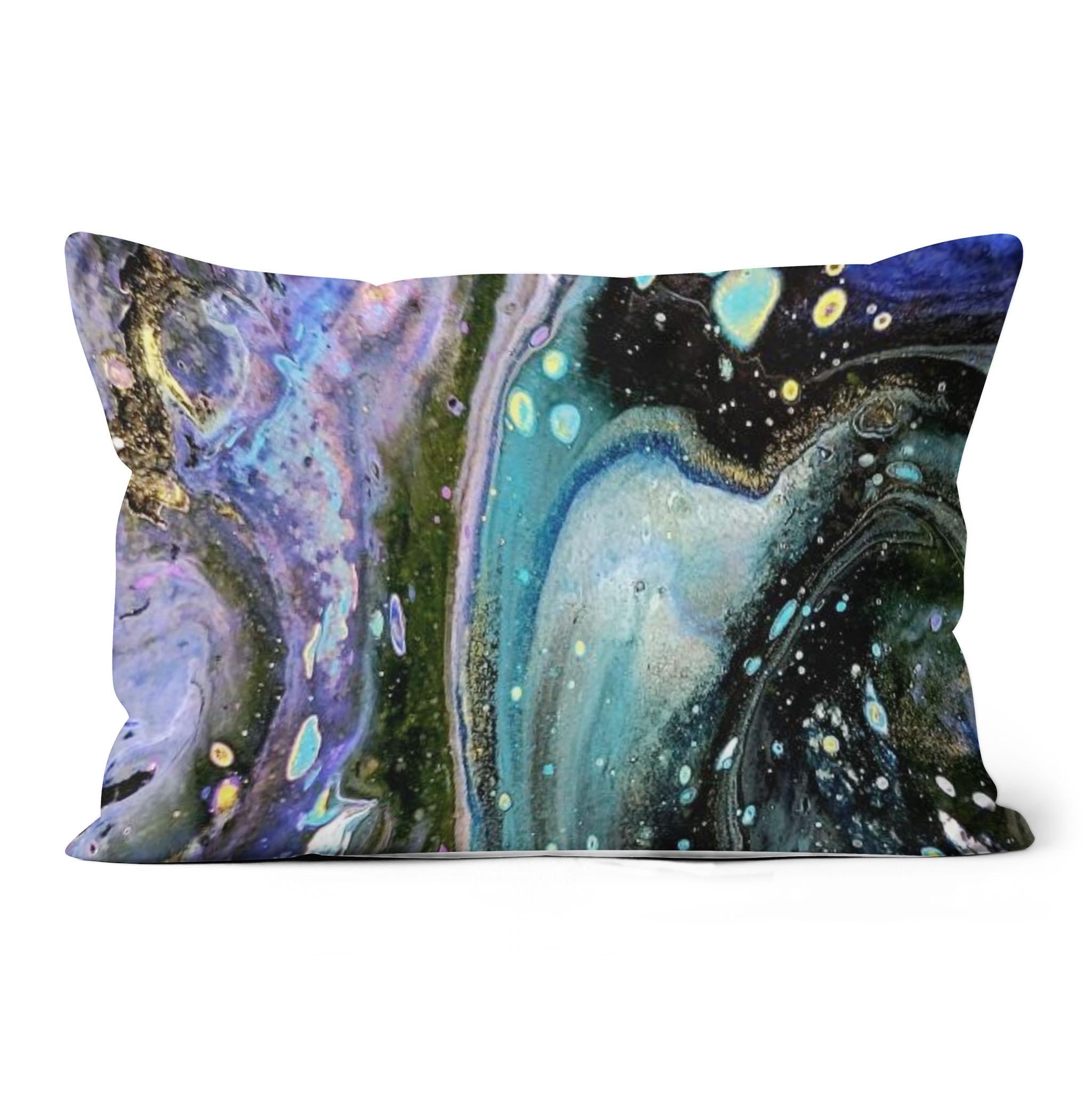 The Face - All-over Print Suede Throw Pillow