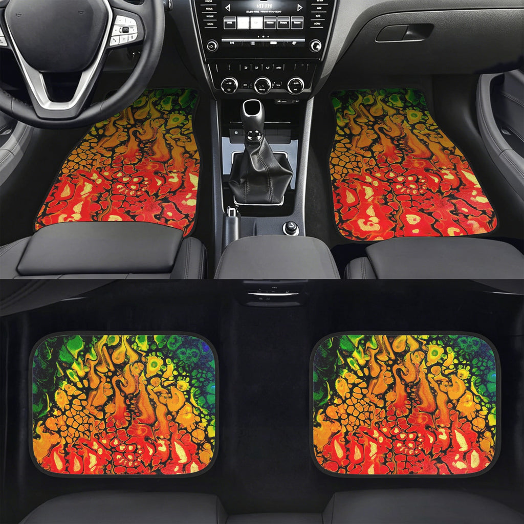 Fire 4-Piece Car Floor Mats