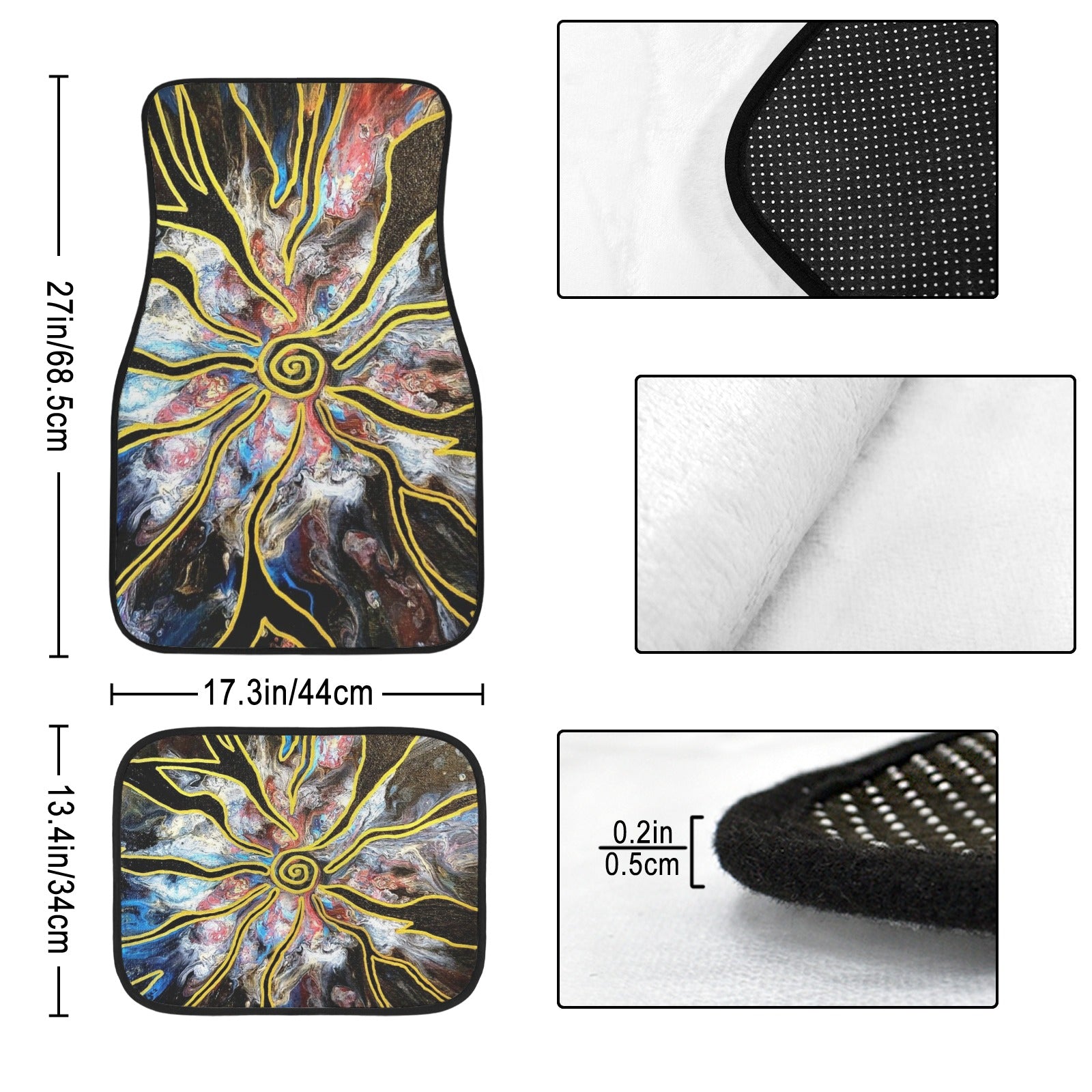 Pieces of Me 4-Piece Car Floor Mats