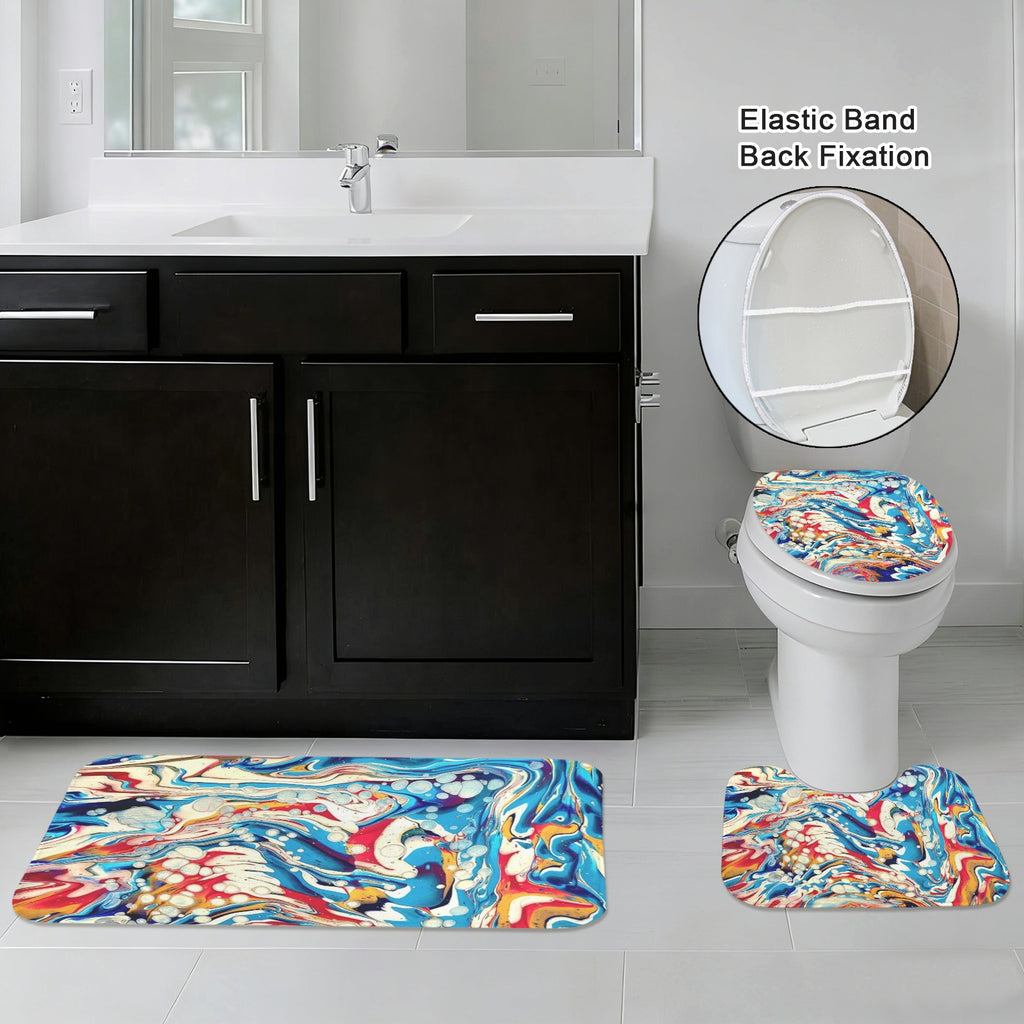 Color Me Happy 3-Piece Bathroom Rug Set