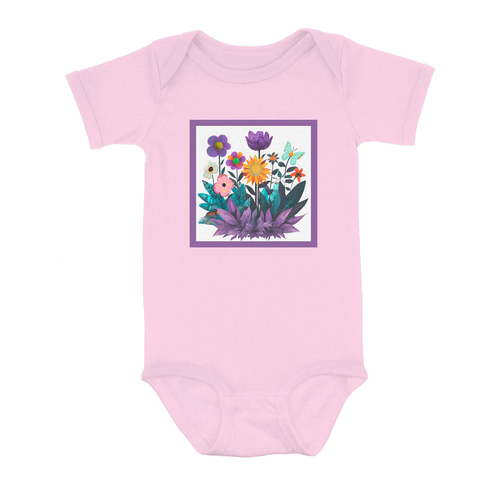 Abstract Purple Garden - Baby Onesie