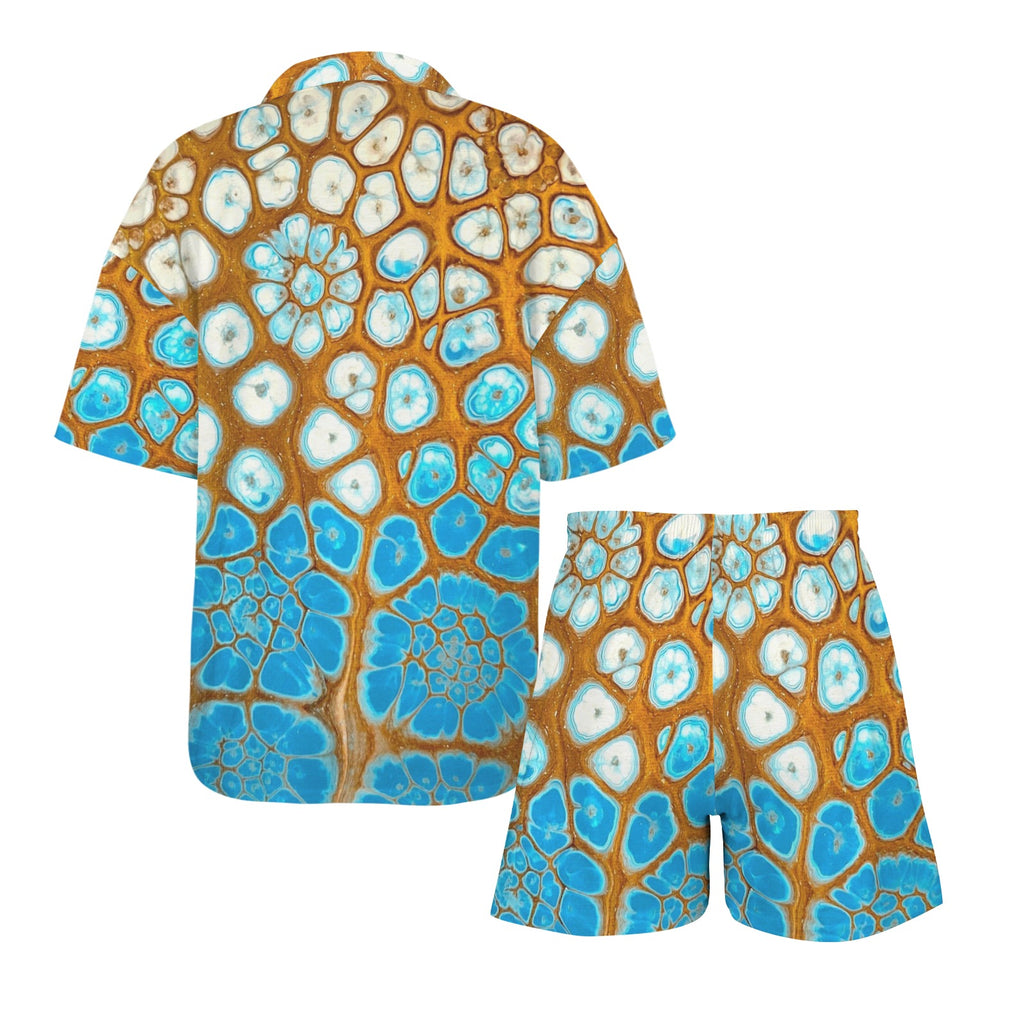 Maui Vibes Women's V-Neck Short Pajama Set