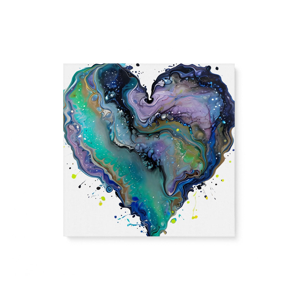Fluid Art Heart (1) - Matte Canvas (0.75")