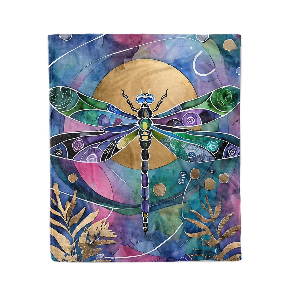 Dragonfly Sun - Fleece Blanket