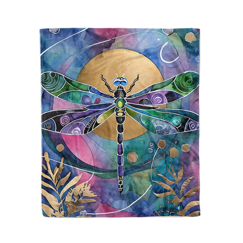 Dragonfly Sun - Fleece Blanket