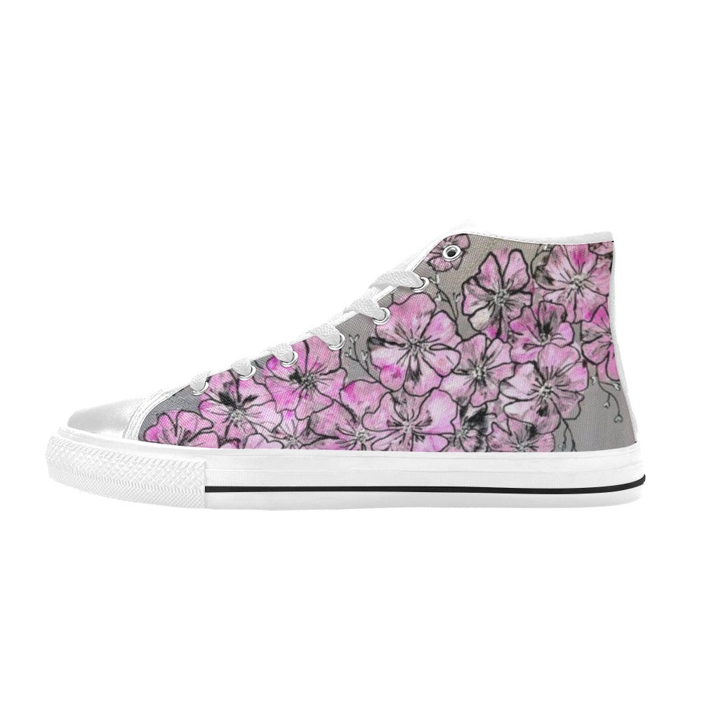 Garden of Hope - Women's Classic High-Top Canvas Shoes