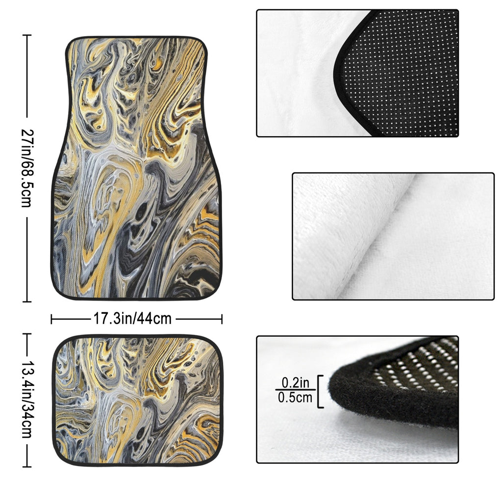 Metallurgy 4-Piece Car Floor Mats