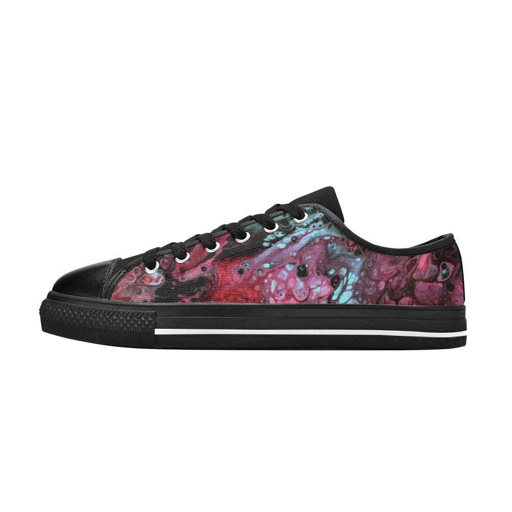Deep Magenta - Men's Classic Canvas Shoes