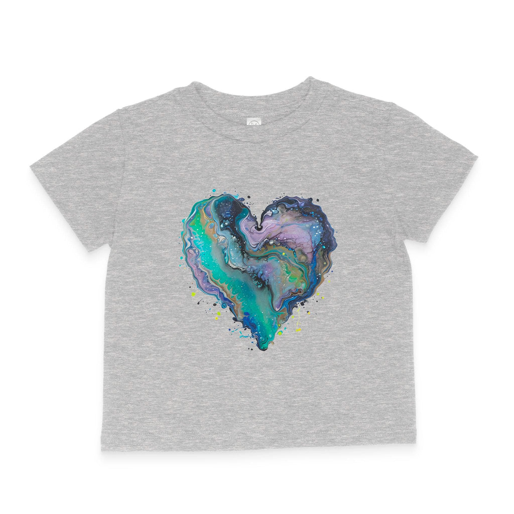Fluid Art Heart (1) - Toddler T-Shirt