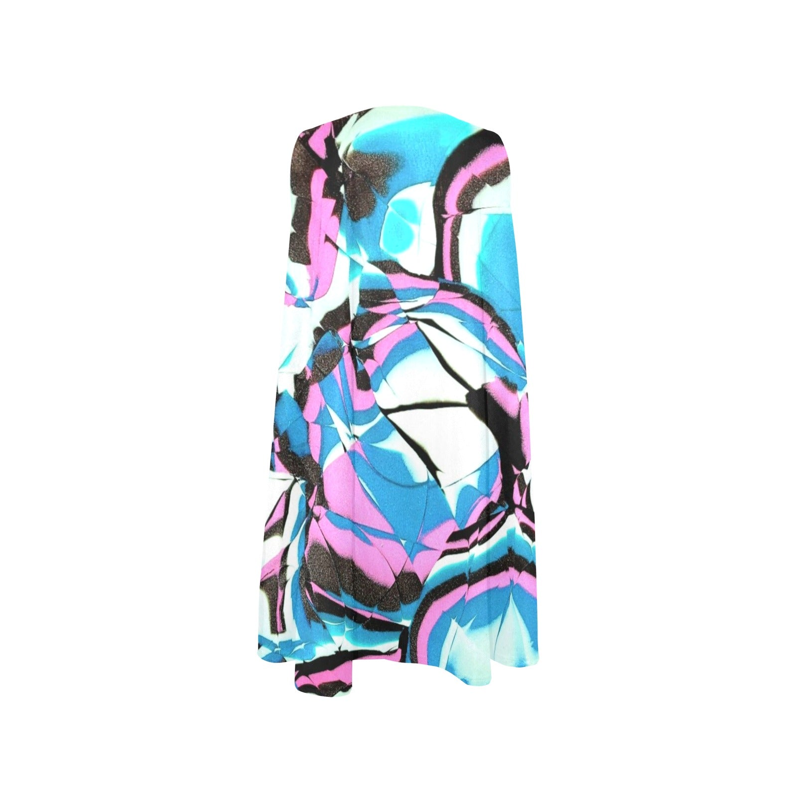 Glow Party - A-Line Dress Sleeveless A-Line Pocket Dress (Model D57)