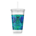 Dreamy Spirals - Clear Acrylic Tumbler w/Straw & Lid