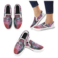 Deep Magenta - Men's Slip-On Canvas Shoes