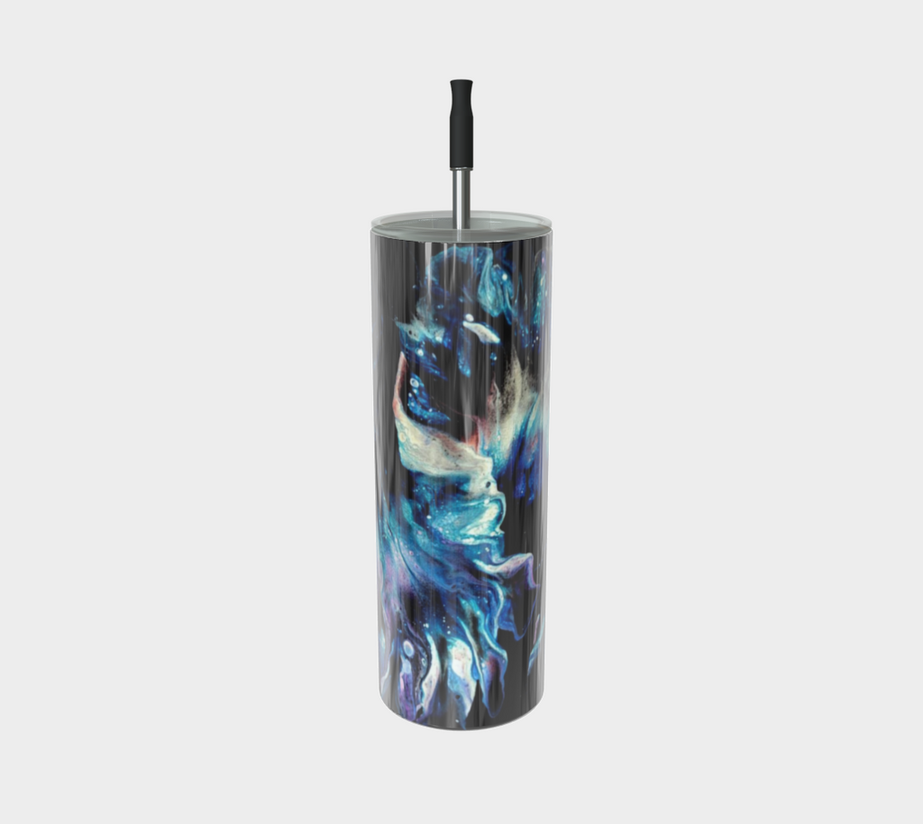 Teal Delight - Stainless Steel Tumbler