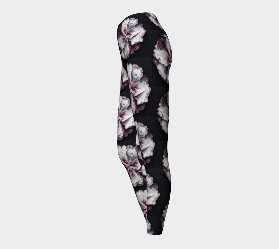 Floral Black - Yoga Leggings