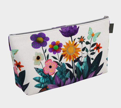 Abstract Purple Garden - Makeup Bag