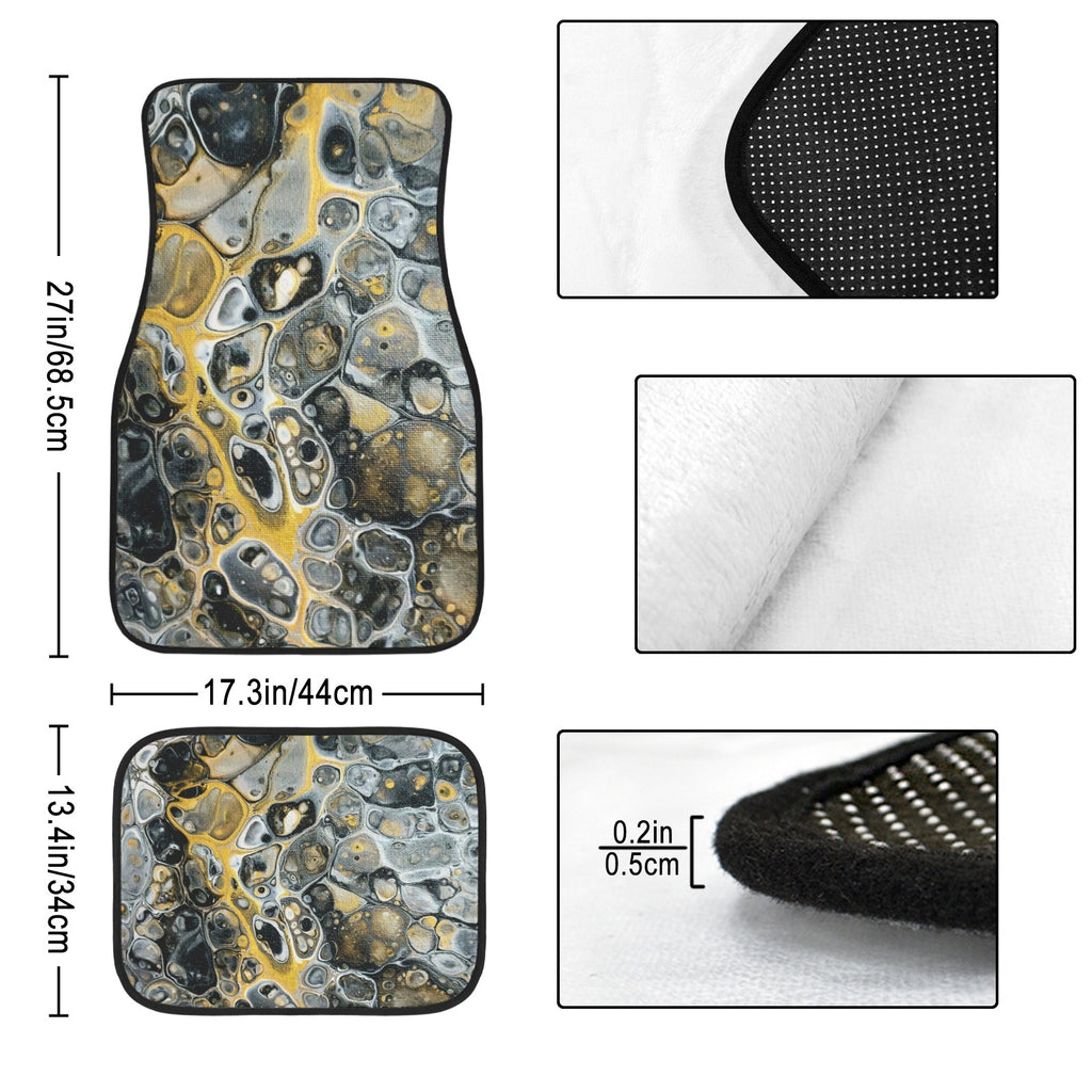 Stone Art 4-Piece Car Floor Mats