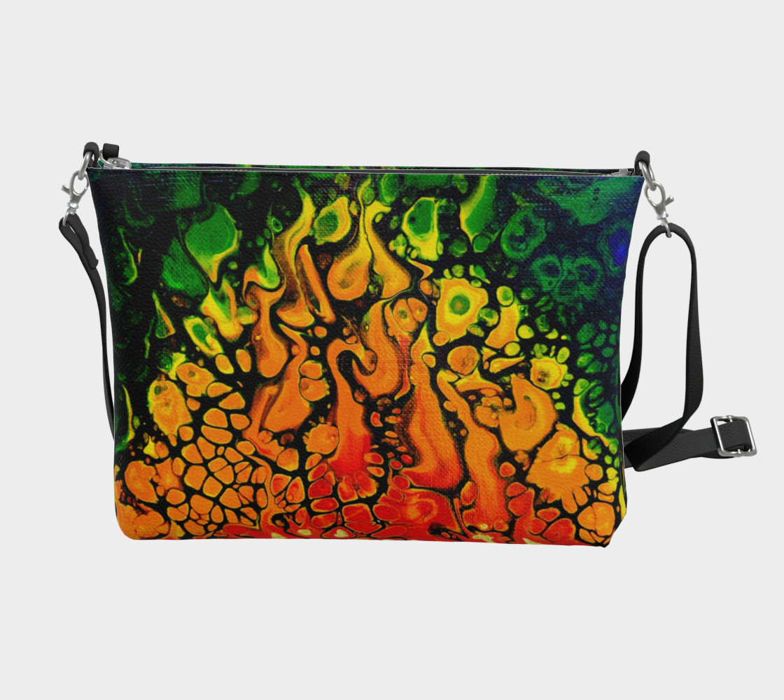 Fire - Vegan Leather Crossbody Purse