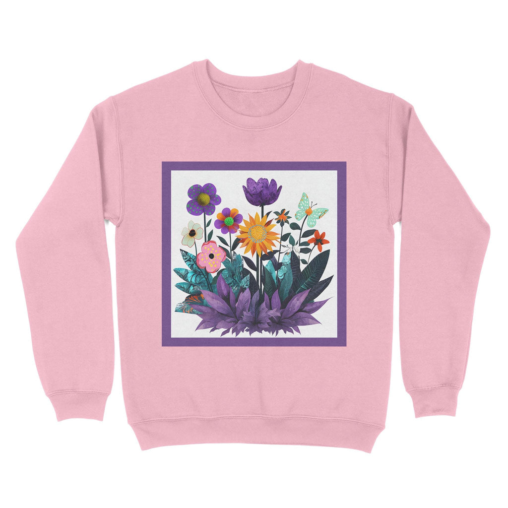Abstract Purple Garden - Unisex Standard Crew Neck Sweatshirt