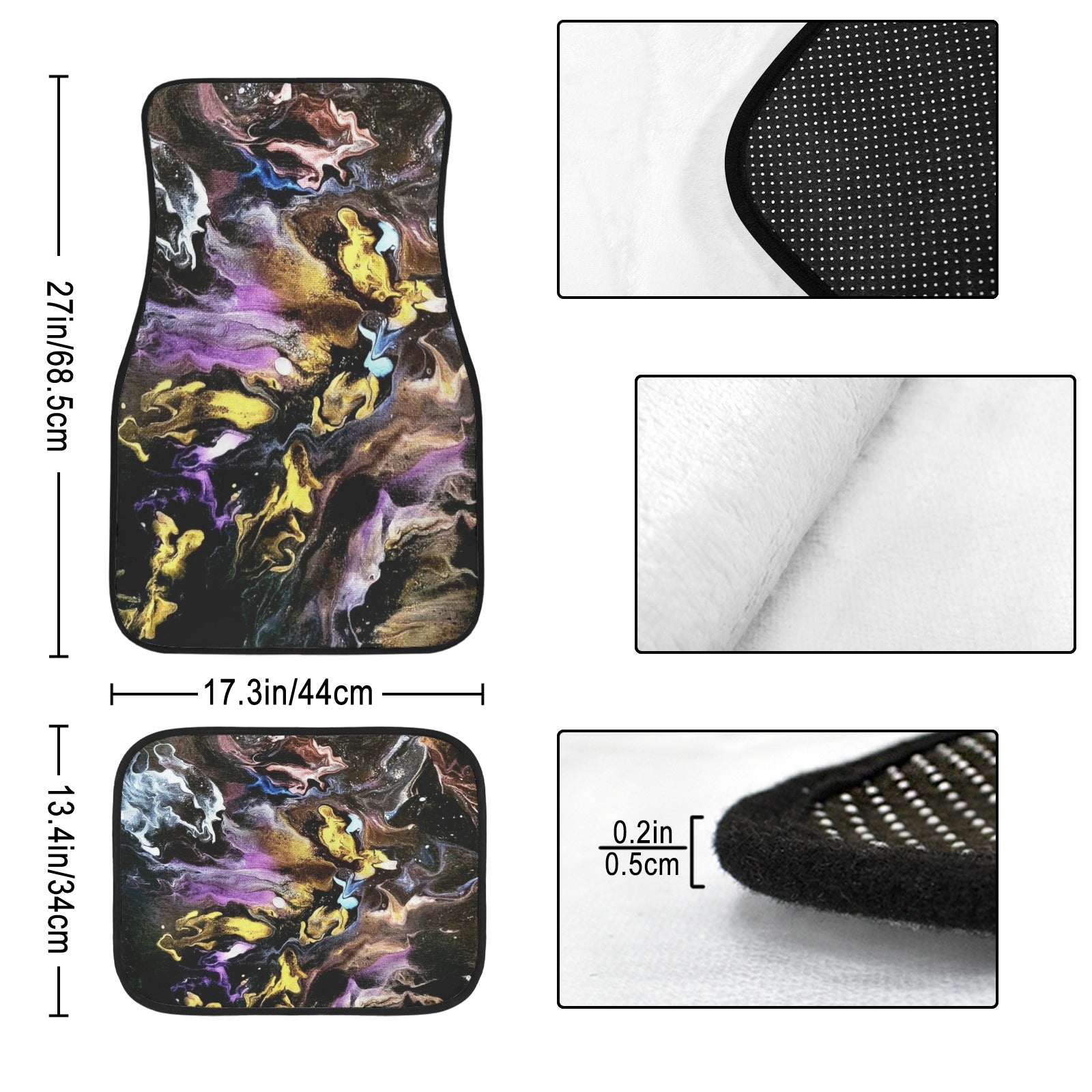 Seline 4-Piece Car Floor Mats