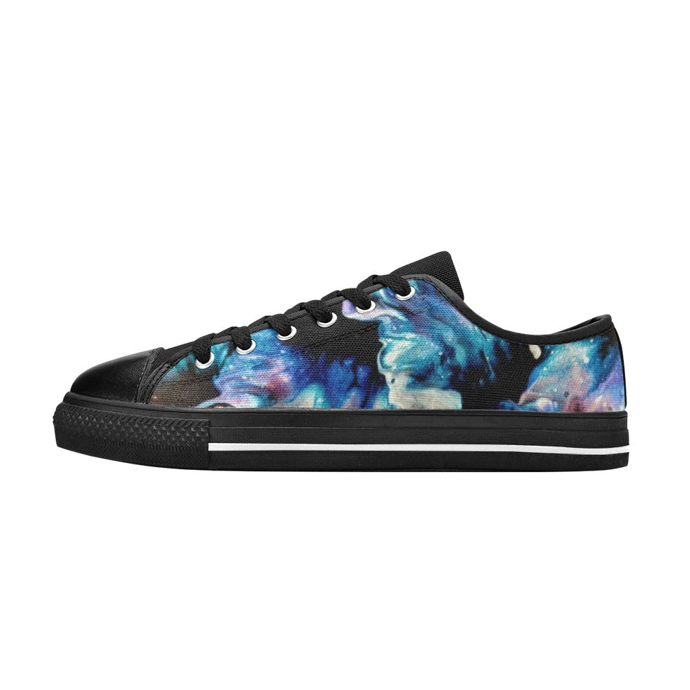 Teal Delight - Men's Classic Canvas Shoes