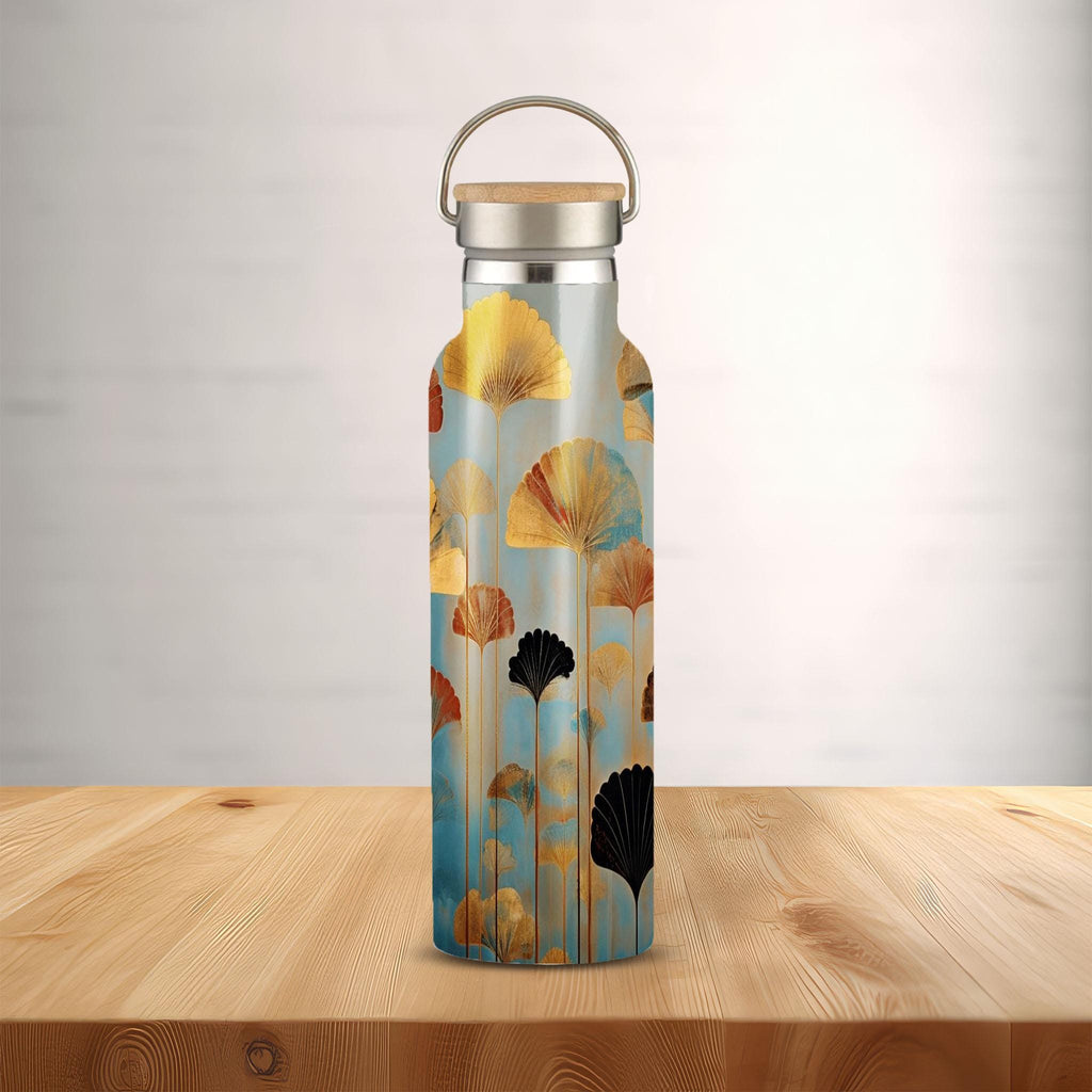 Fan-tasy - Stainless Steel Water Bottle with Bamboo Lid