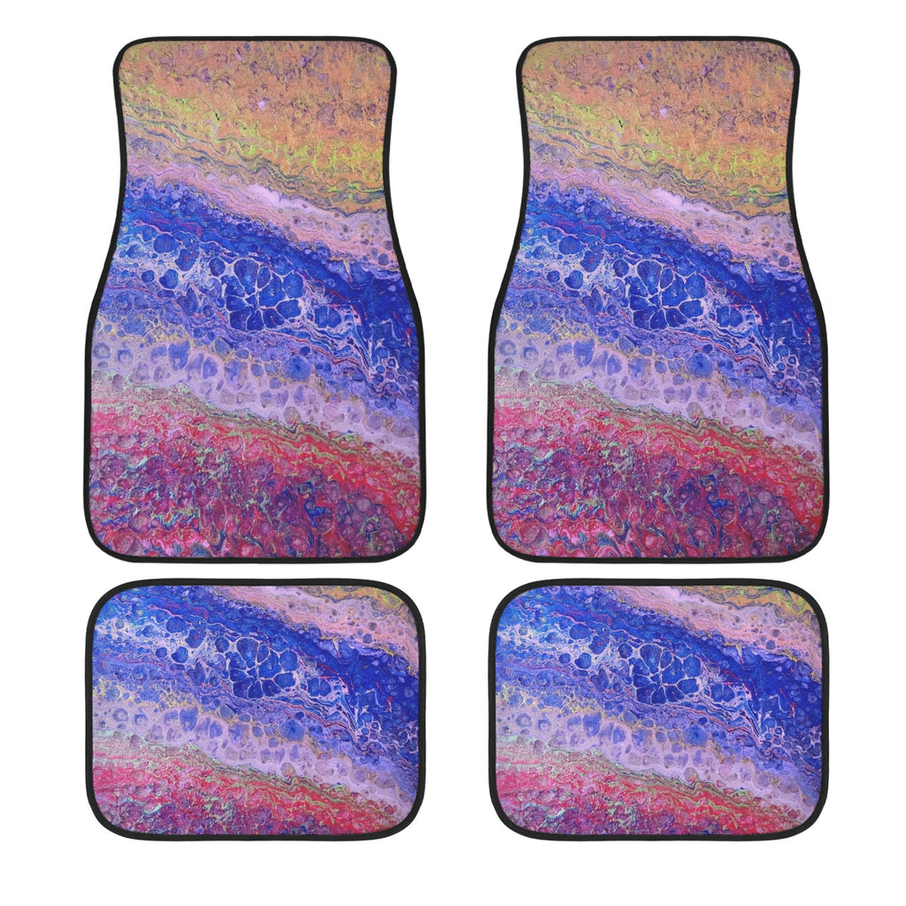 Tie Dye Delight 4-Piece Car Floor Mats