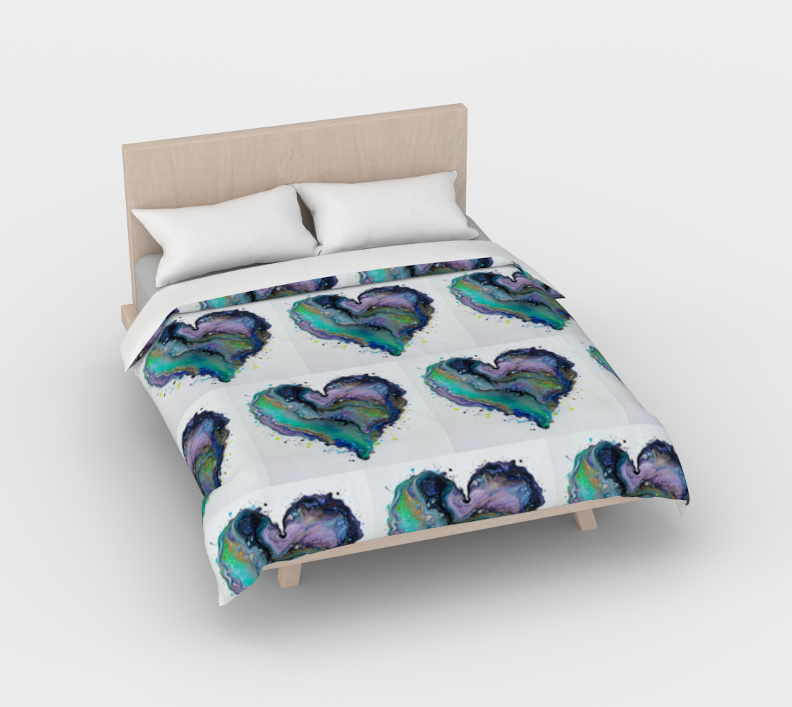 Fluid Art Heart - Duvet Cover