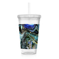 The Face - Clear Acrylic Tumbler w/Straw & Lid
