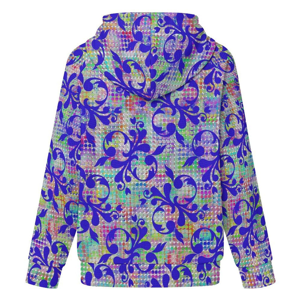 Fancy Filigree - Women's Full-zip Hoodie with Drawstring