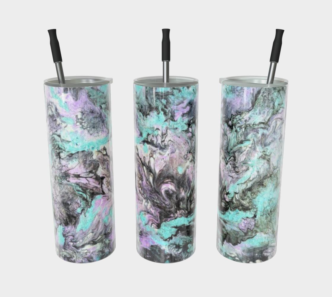 Turquoise Splash - Stainless Steel Tumbler
