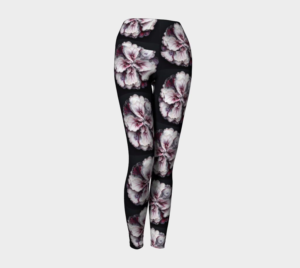 Floral Black - Yoga Leggings