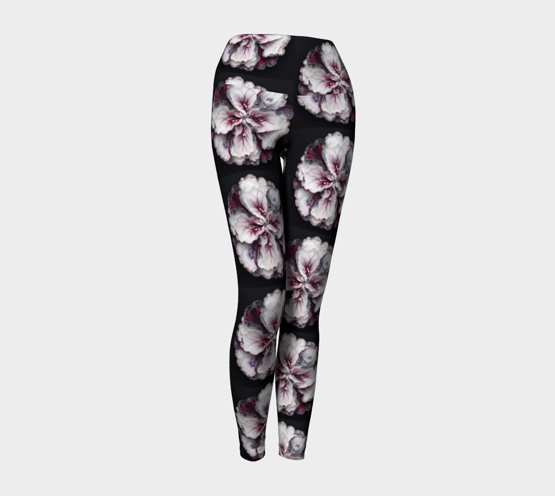 Floral Black - Yoga Leggings