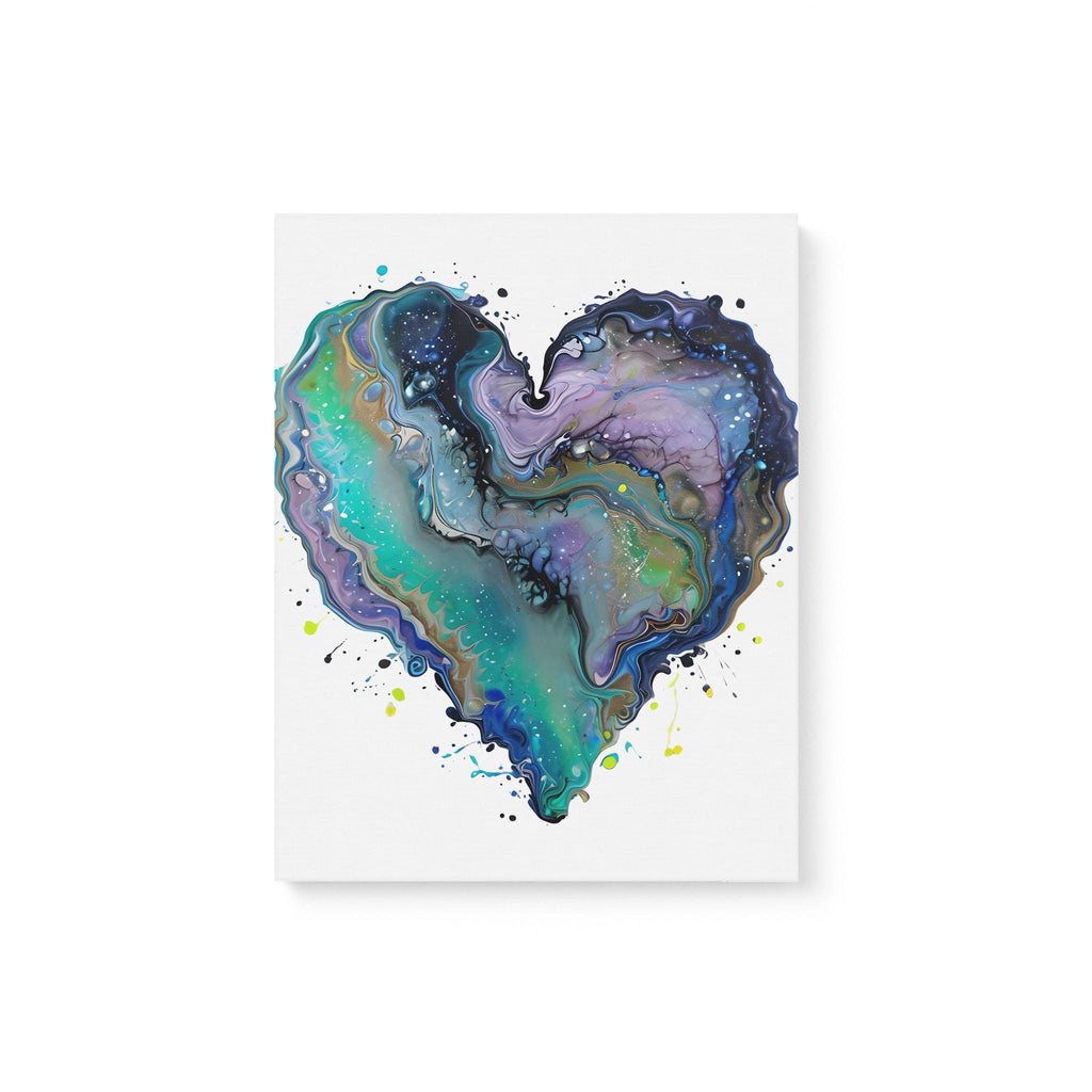 Fluid Art Heart (1) - Matte Canvas (0.75")